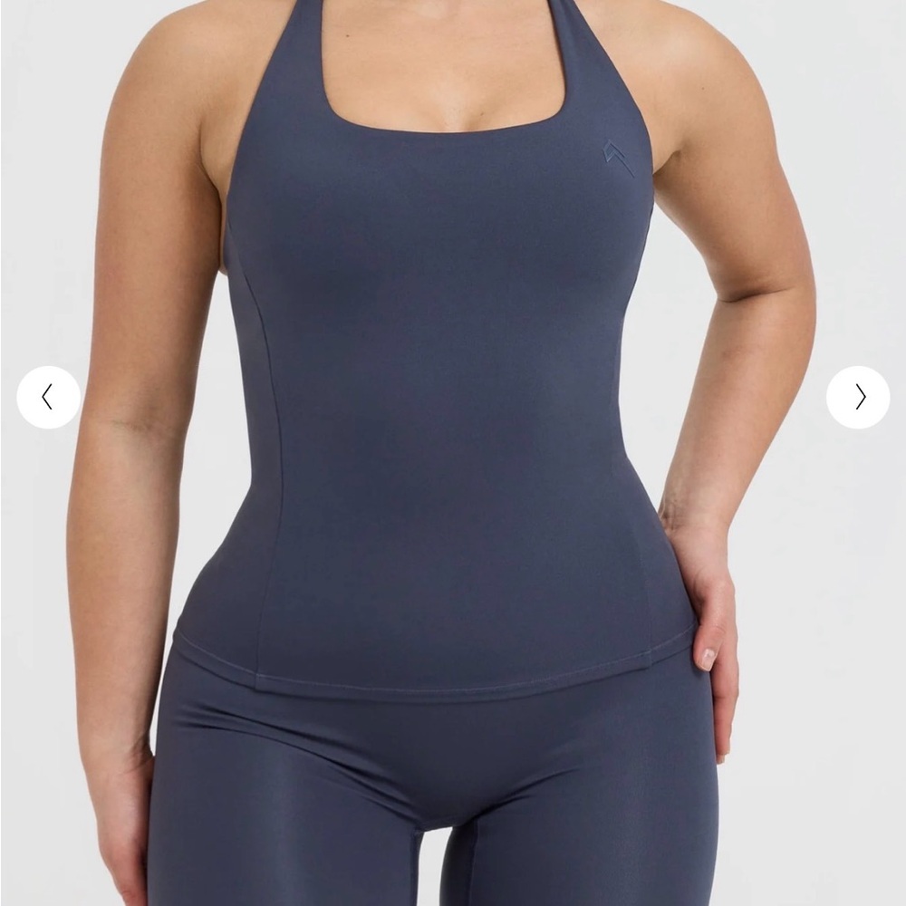 Oner active M Navy true blue Athletic Tank Top timeless square neck vest